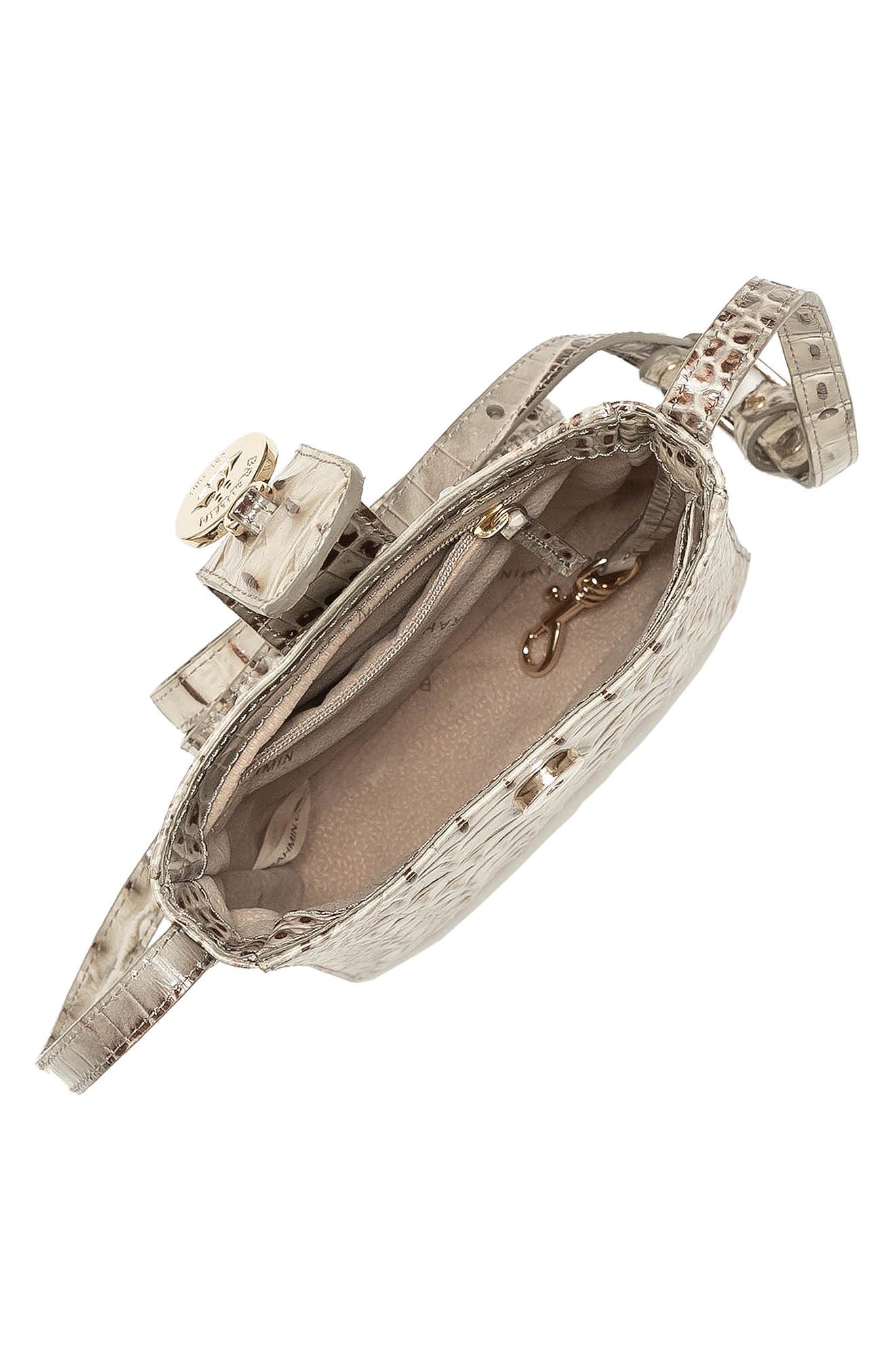 Brahmin Marley Croc Embossed Leather Crossbody Bag, Alternate, color, 