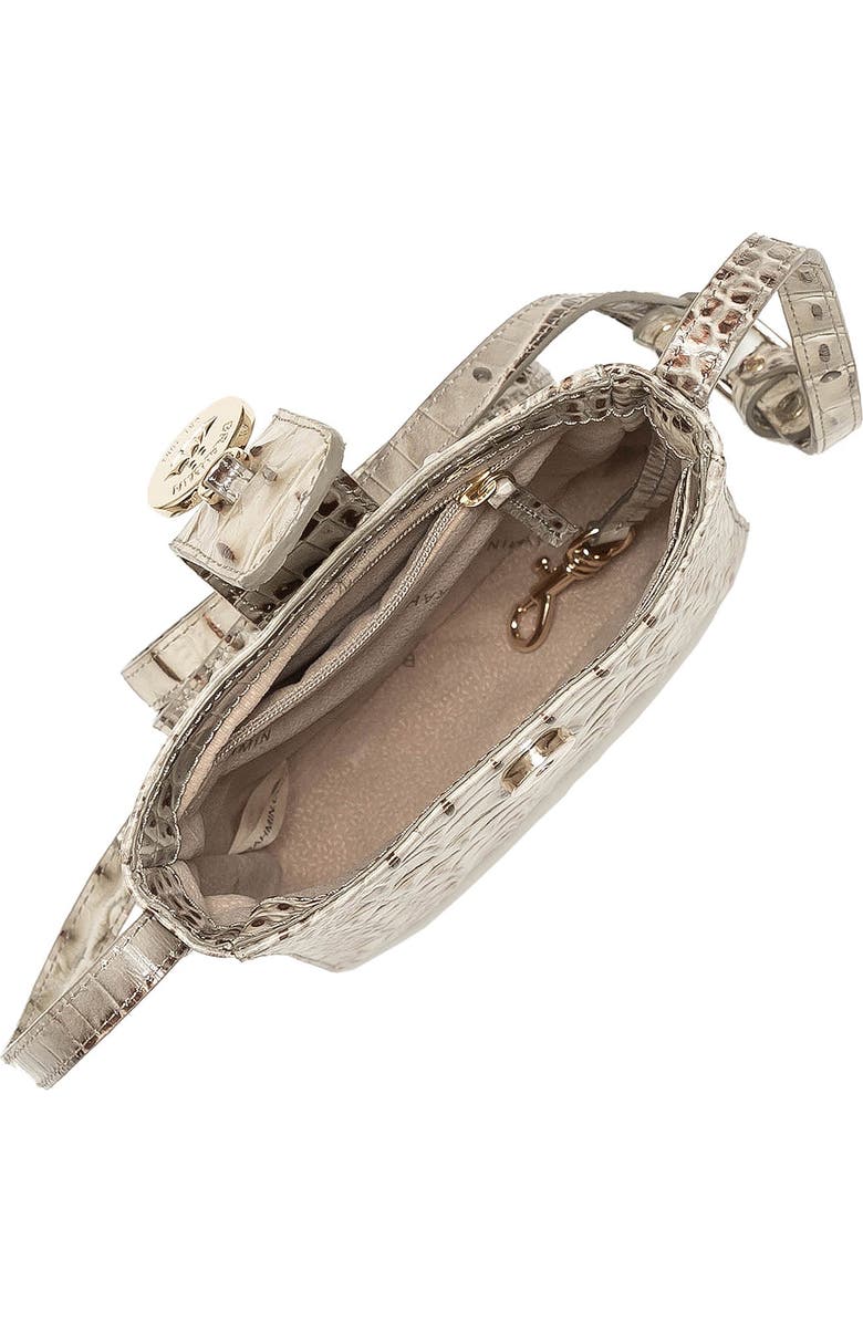 Brahmin Marley Croc Embossed Leather Crossbody Bag, Alternate, color,