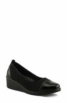 Macadi Cap Toe Platform Wedge Pump