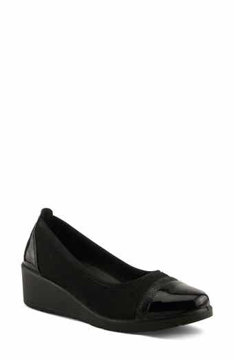 Macadi Cap Toe Platform Wedge Pump