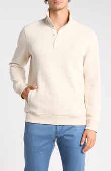 Quilted Quarter-Snap Pullover