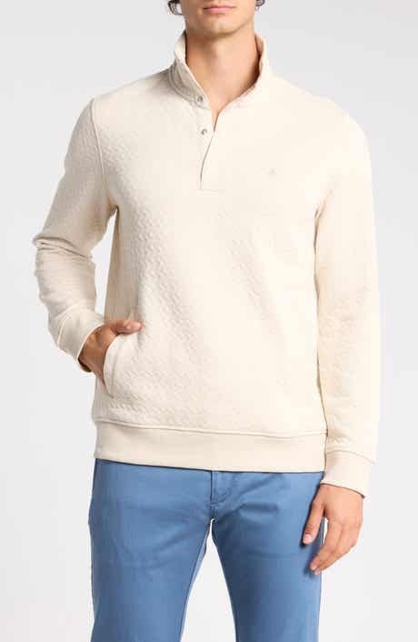 Quilted Quarter-Snap Pullover
