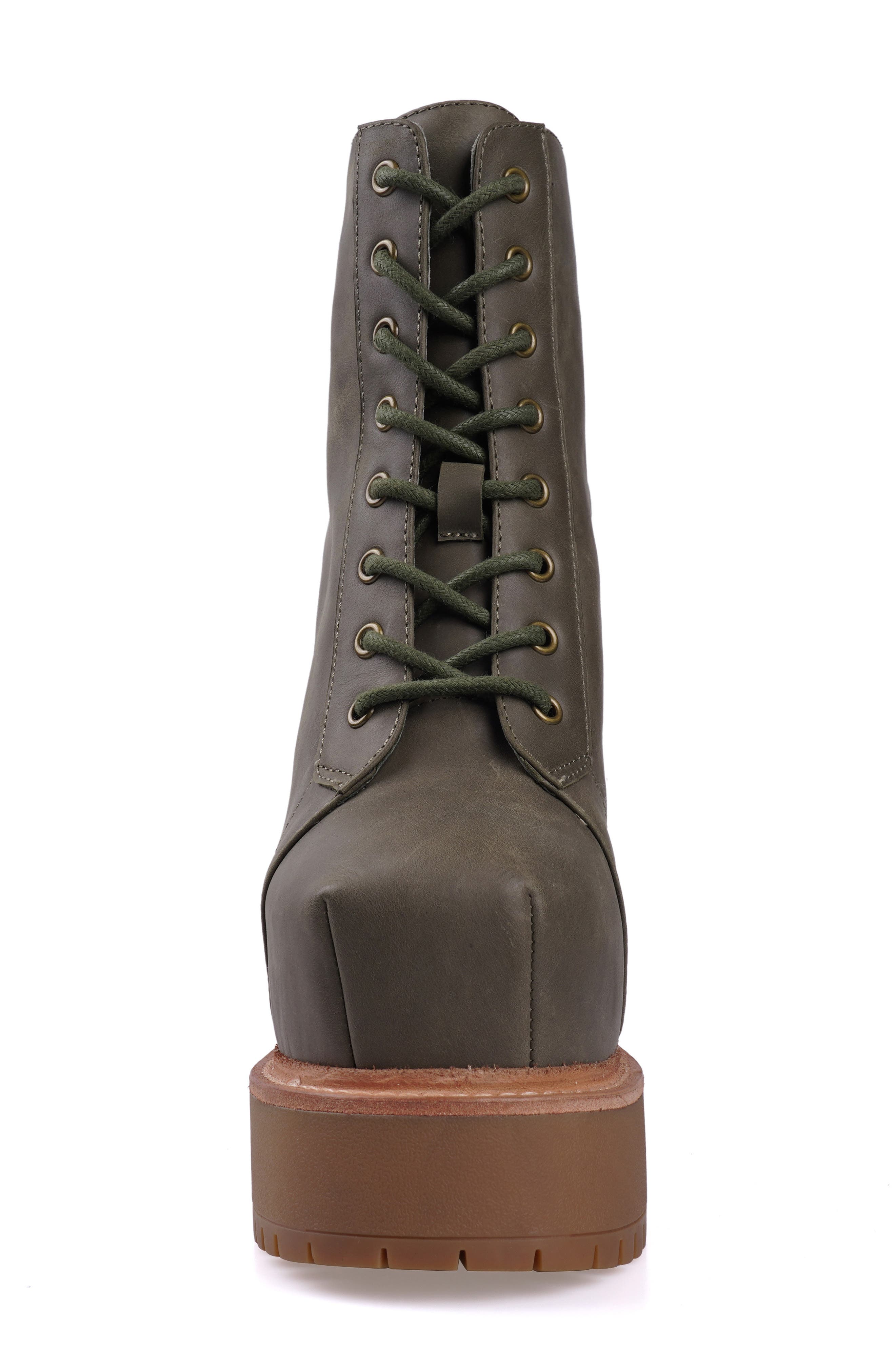 ZIGI Adelina Platform Bootie, Alternate, color, Army Grey/Green