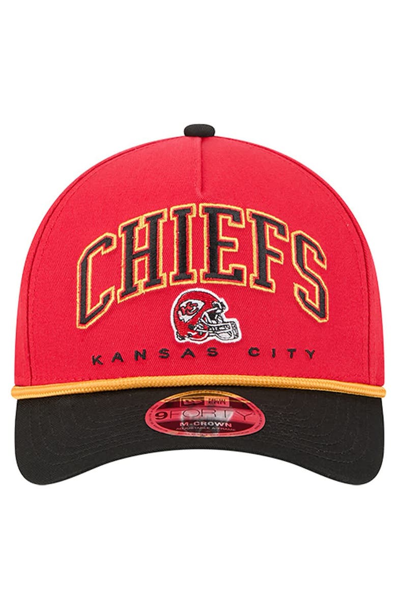 New Era Men's New Era  Red Kansas City Chiefs  Arch COOLERA 9FORTY A-Frame M-Crown Adjustable Hat, Alternate, color, Red