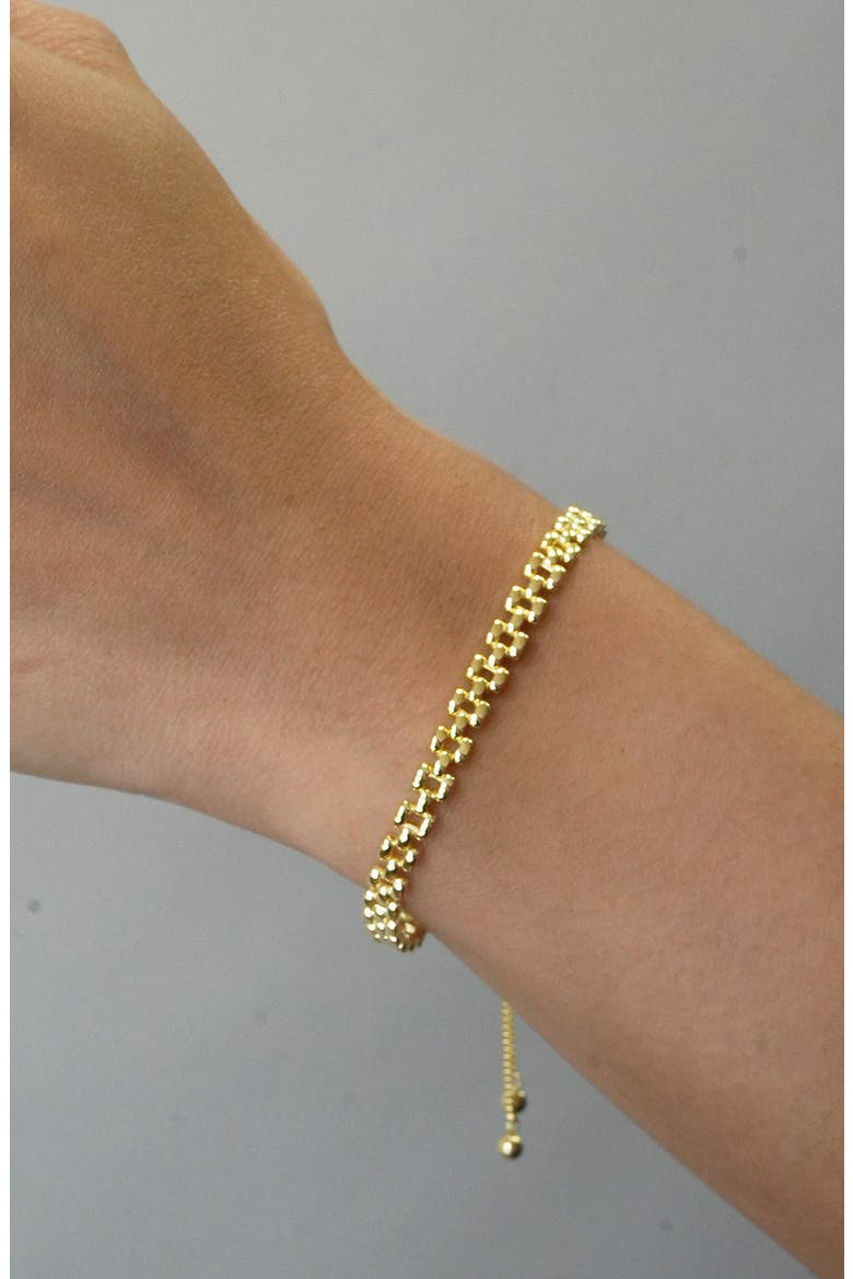 Dainty Panthera Slider Bracelet, Alternate, color, GOLD