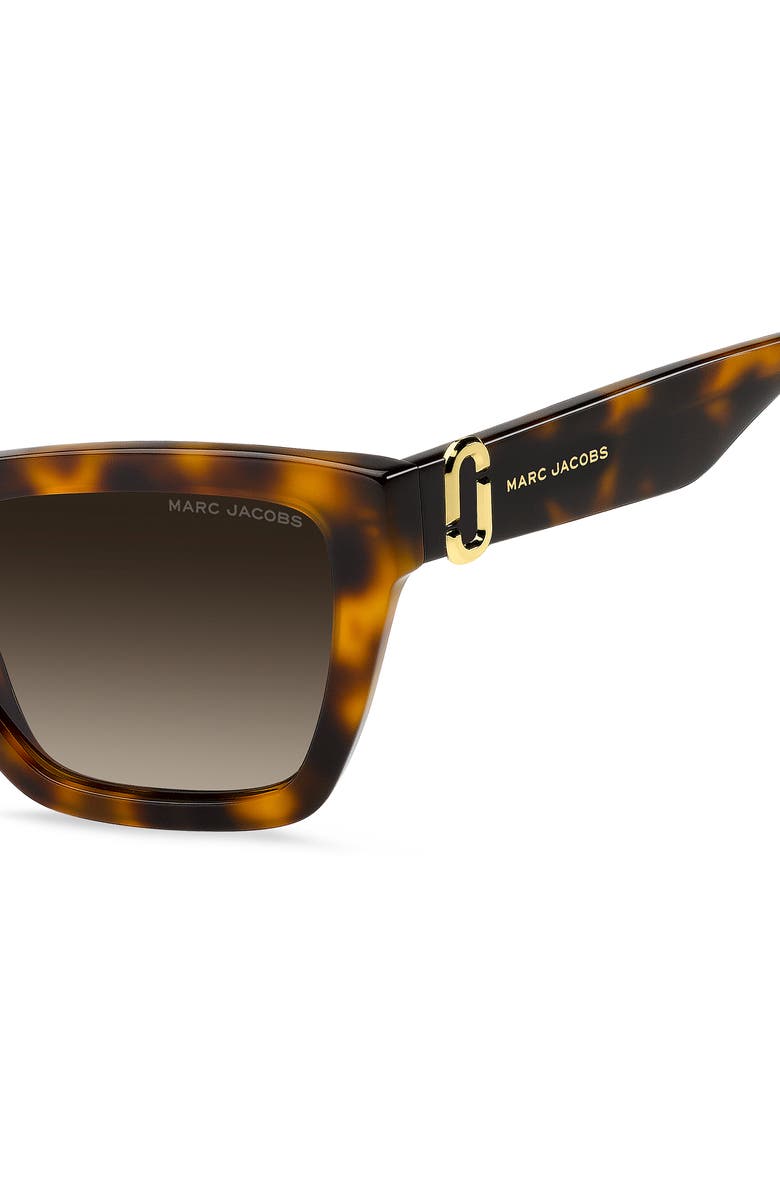 Marc Jacobs 54mm Cat Eye Sunglasses, Alternate, color, Havana/ Brown