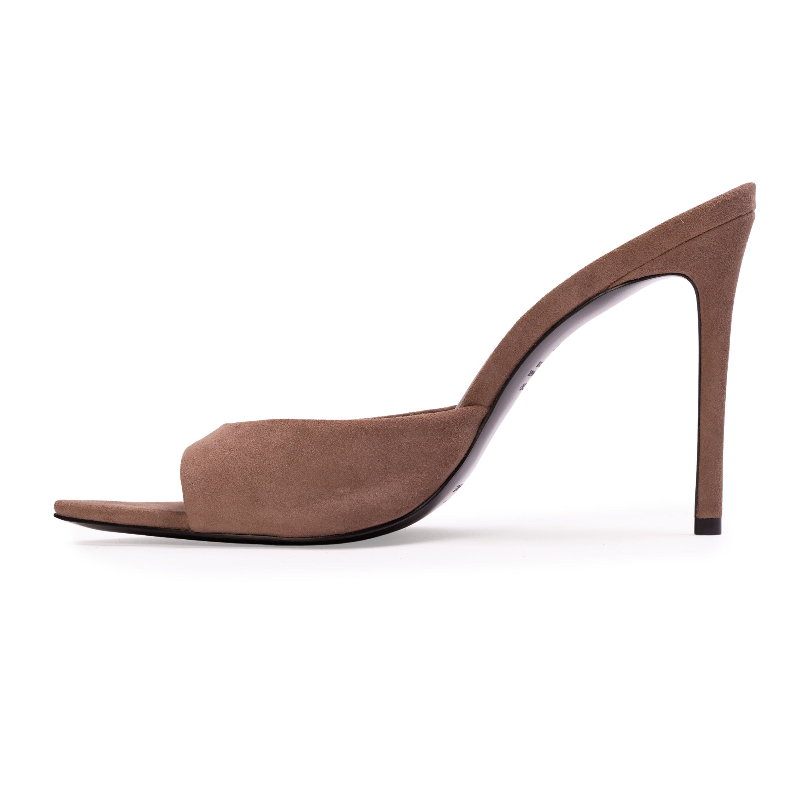 Brea Suede Mule, Alternate, color, Taupe Suede