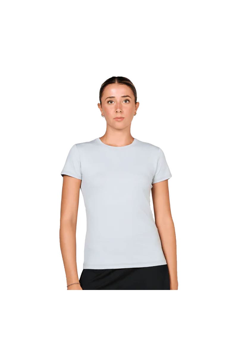 UV Colors Short Sleeve Womens Tennis Shirt, Main, color, Stone