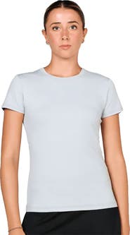 Sofibella UV Colors Short Sleeve Womens Tennis Shirt