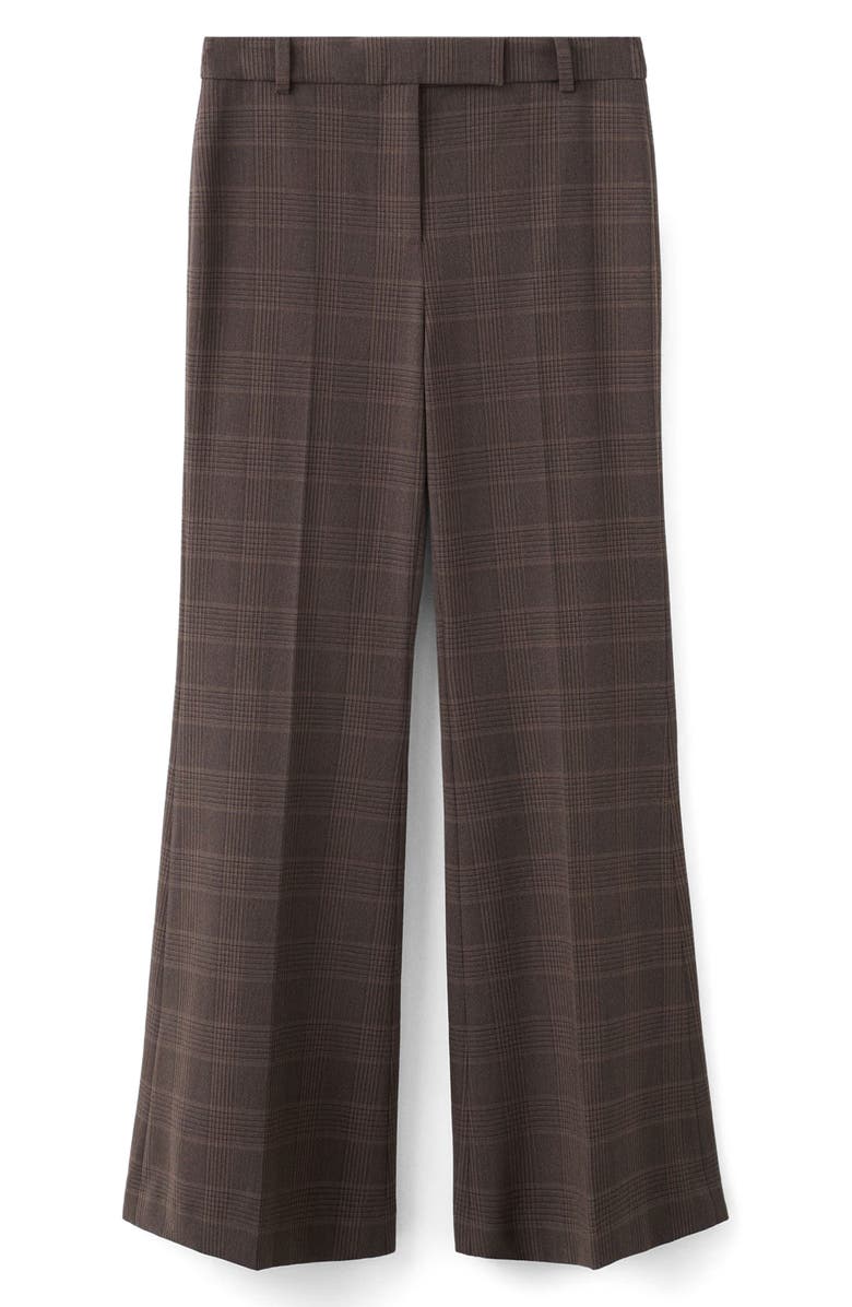 MANGO Check Print Straight Leg Suit Pants, Alternate, color, 