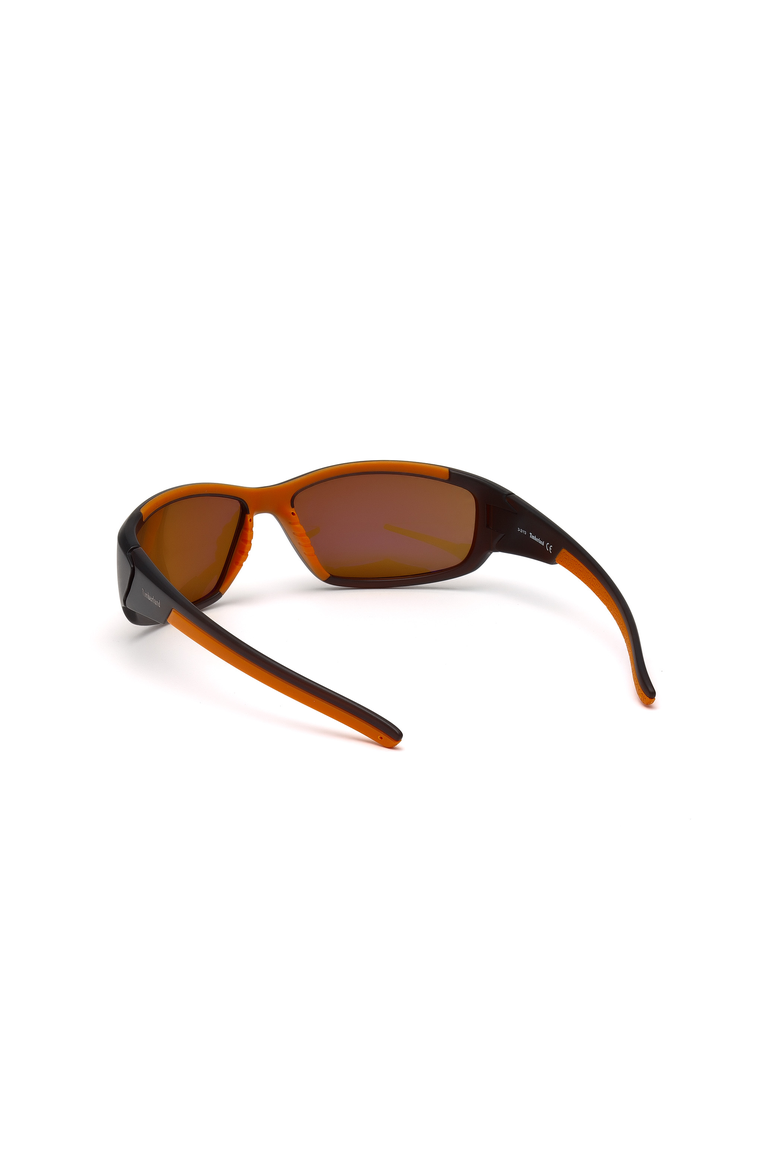 Wide Wraparound Sport Polarized Sunglasses, Alternate, color, Matte Dark Brown / Brown