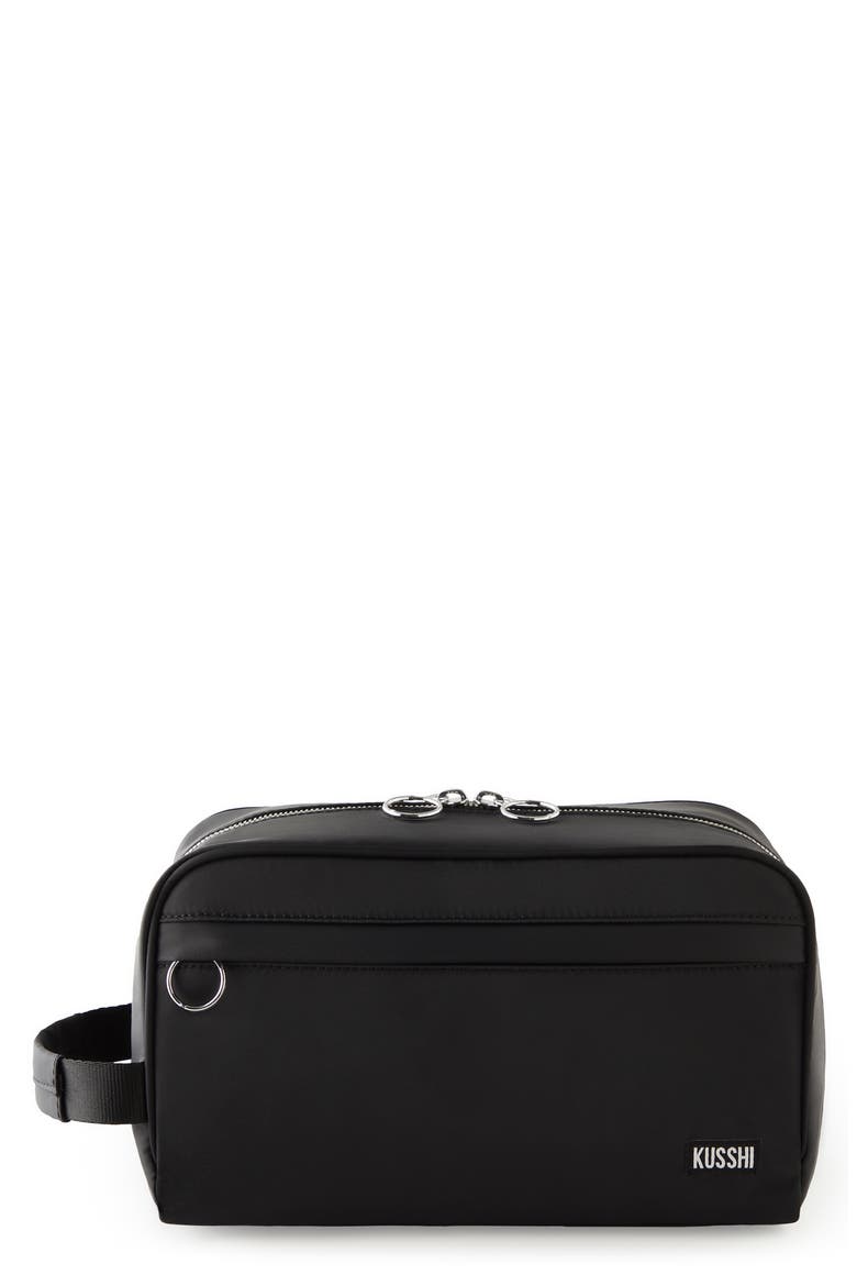 Dopp Kit, Main, color, BLACK/ COOL BLUE