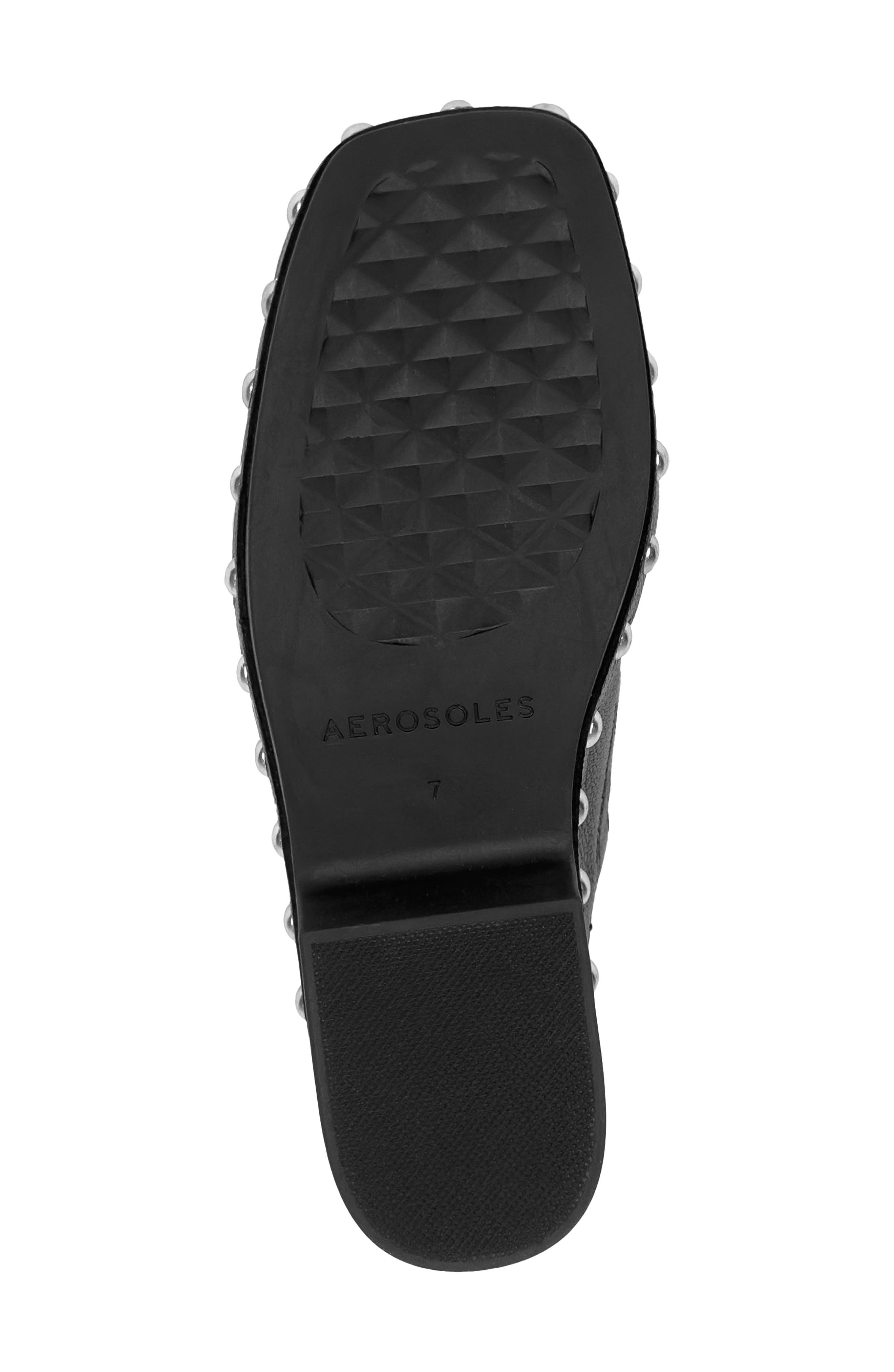 Aerosoles Cheryl Stud Clog, Alternate, color, Black Leather With Studs