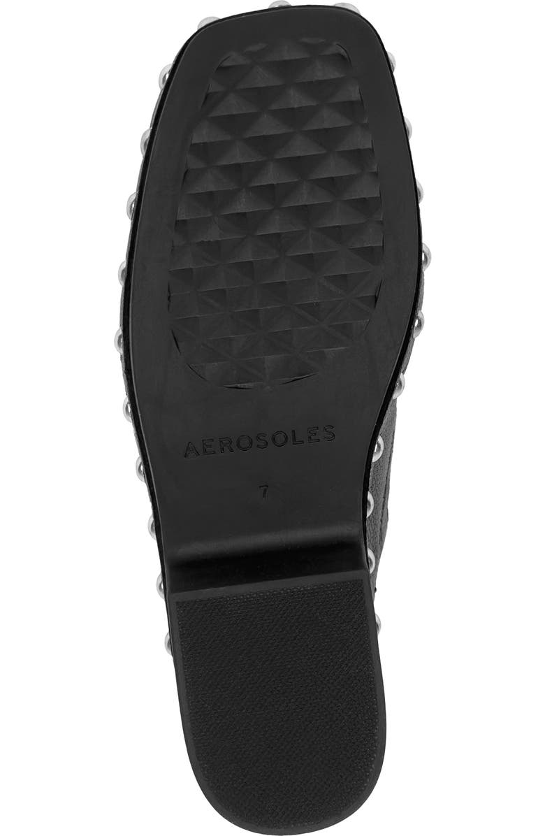 Aerosoles Cheryl Stud Clog, Alternate, color, Black Leather With Studs