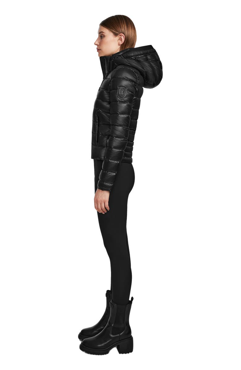 Rudsak MELISSA Women's Lightweight Black Puffer Coat with Removable Hood, Alternate, color,