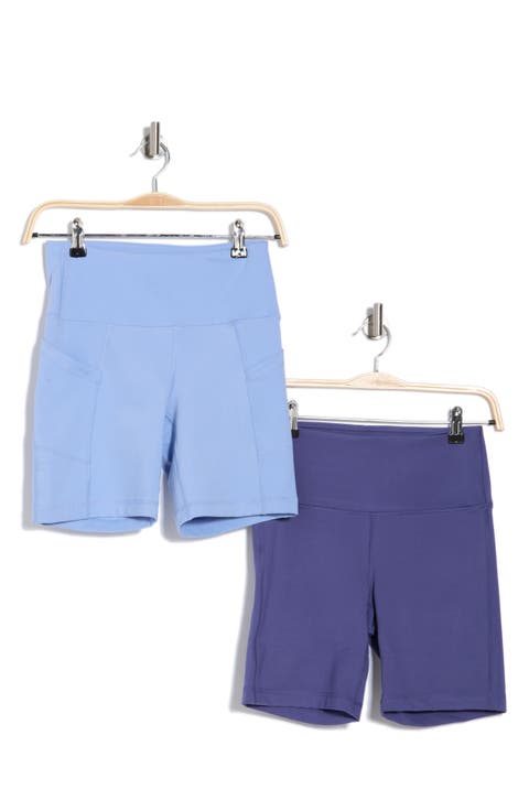 Set of 2 Lux High Waist Bike Shorts