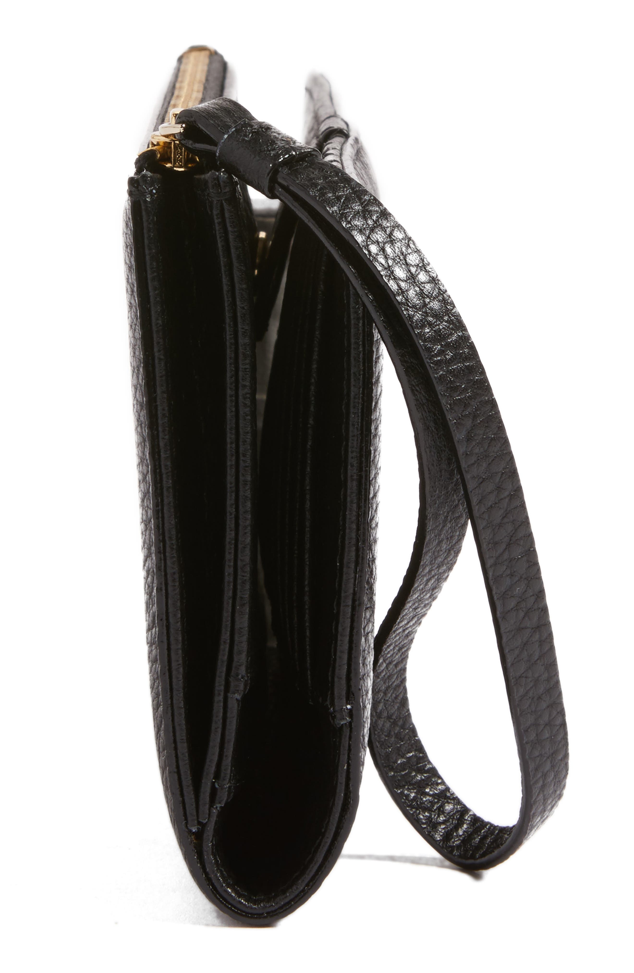 young lane - eliza leather wallet, Alternate, color, BLACK