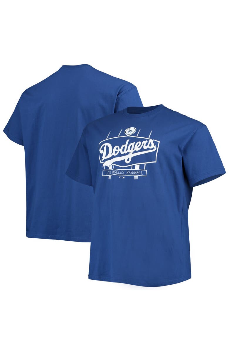 PROFILE Men's Royal Los Angeles Dodgers Big & Tall Hometown Collection Scoreboard T-Shirt, Alternate, color,