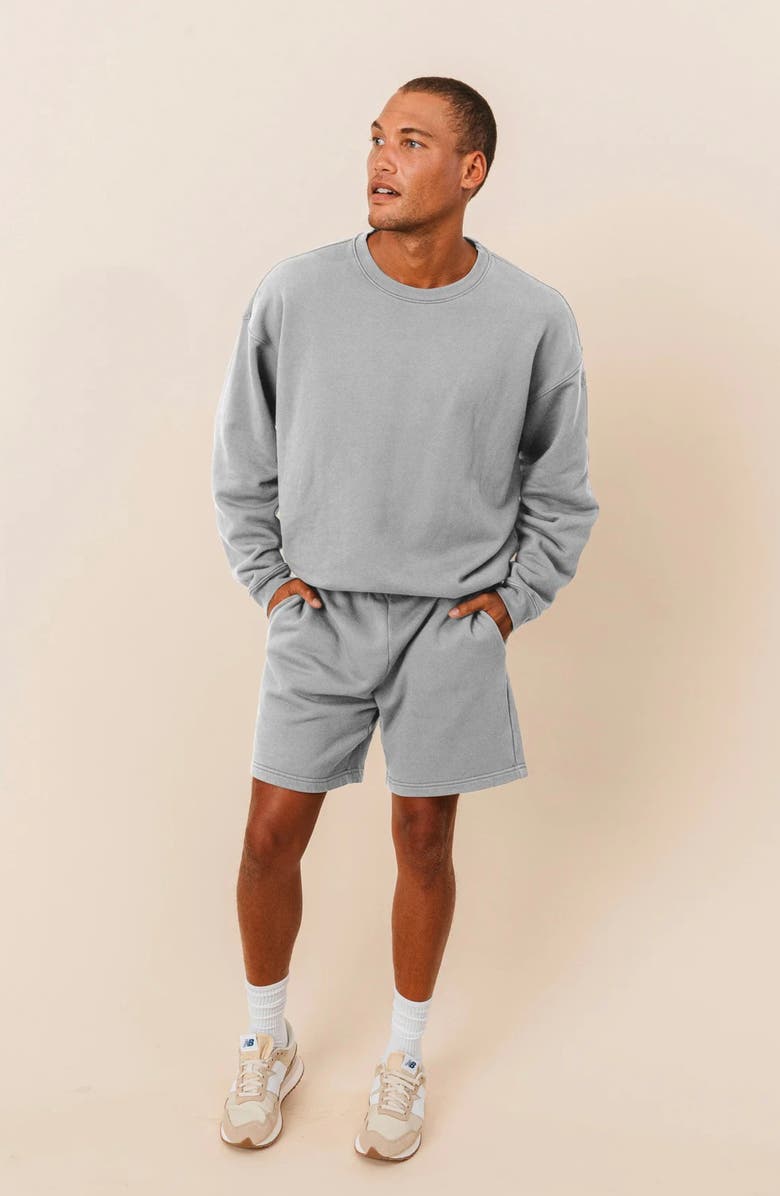 Ocio Men's Organic Cotton Teddy Everywhere Shorts, Main, color, Ash