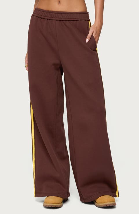 Sorin Side Stripe Wide Leg Sweatpants