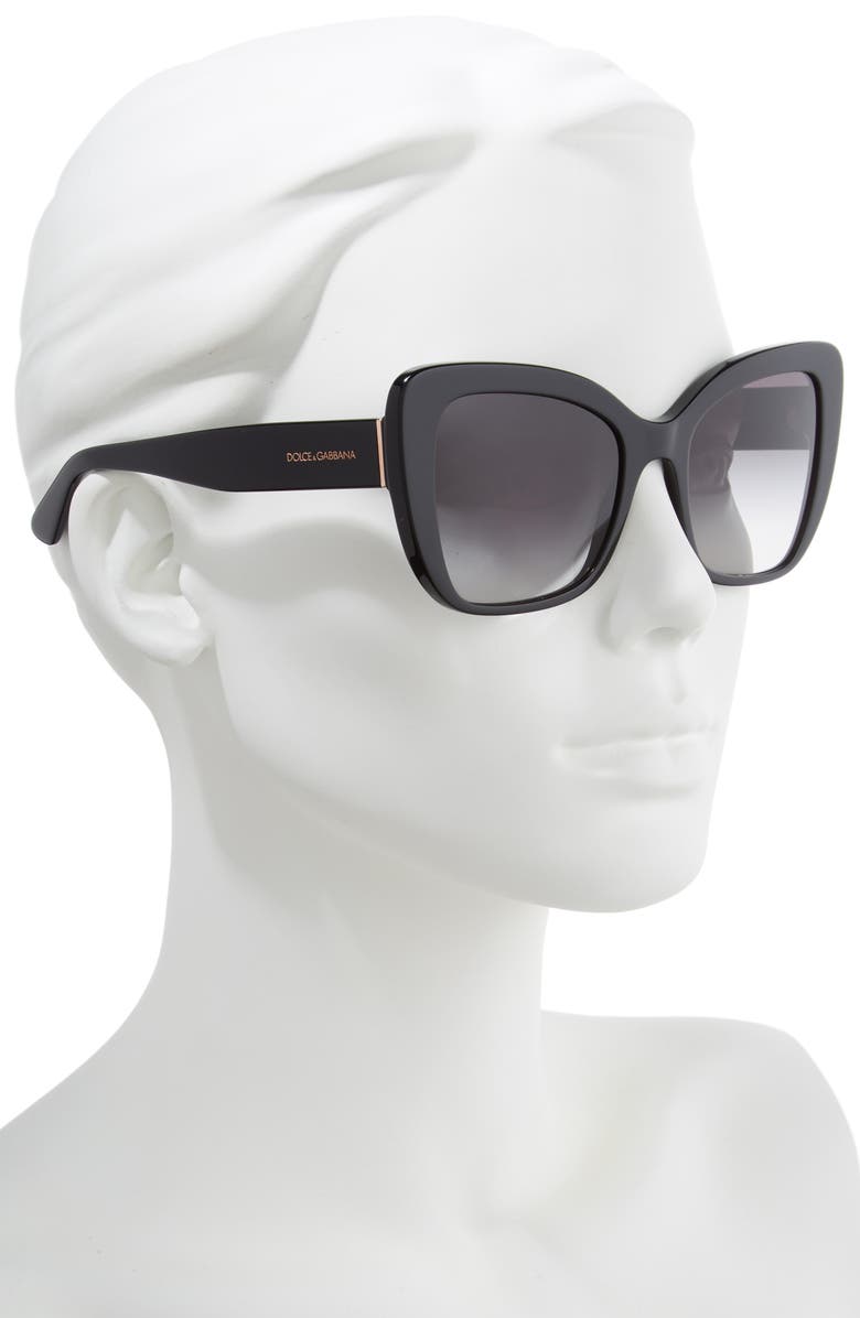 Dolce&Gabbana 54mm Gradient Butterfly Sunglasses, Alternate, color,