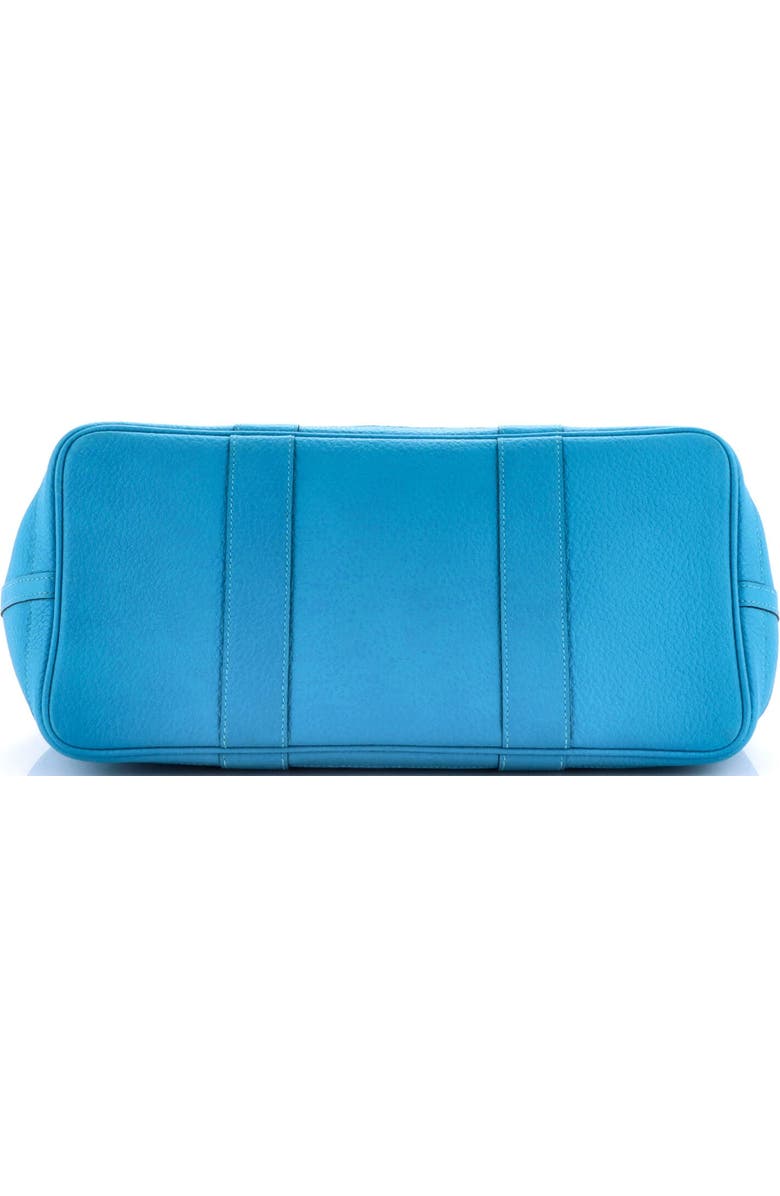 Pre-Owned Hermes Garden Party Tote Leather 36, Alternate, color, Turquoise