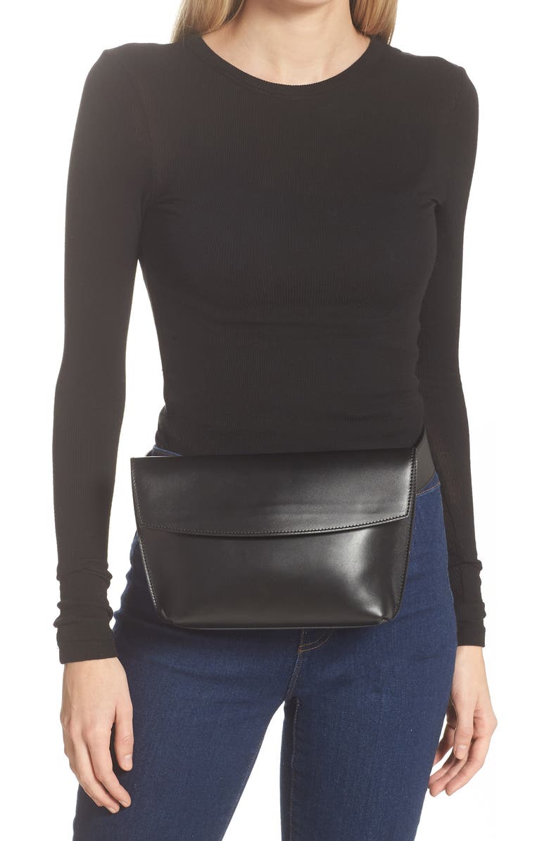 Yvonne Koné Large Yari Leather Belt Bag, Alternate, color,
