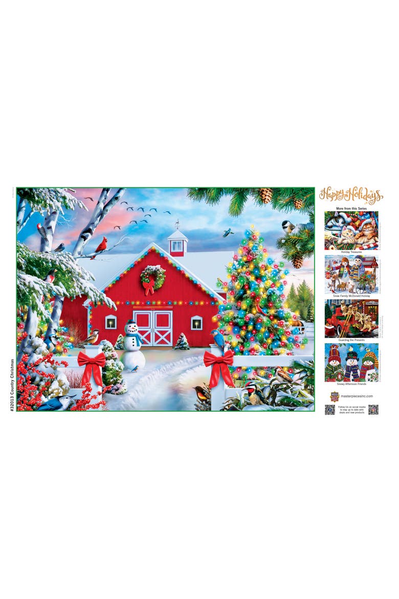 Country Christmas 300pc Jigsaw Puzzle, Alternate, color, Multicolor