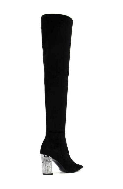 Dune London Superstar Over The Knee Boot In Blue