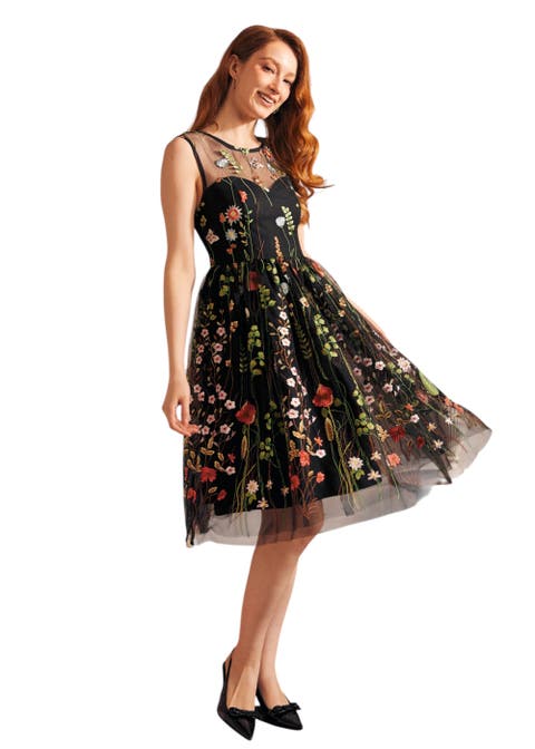Mystique Mirage Fit & Flare Party Dress