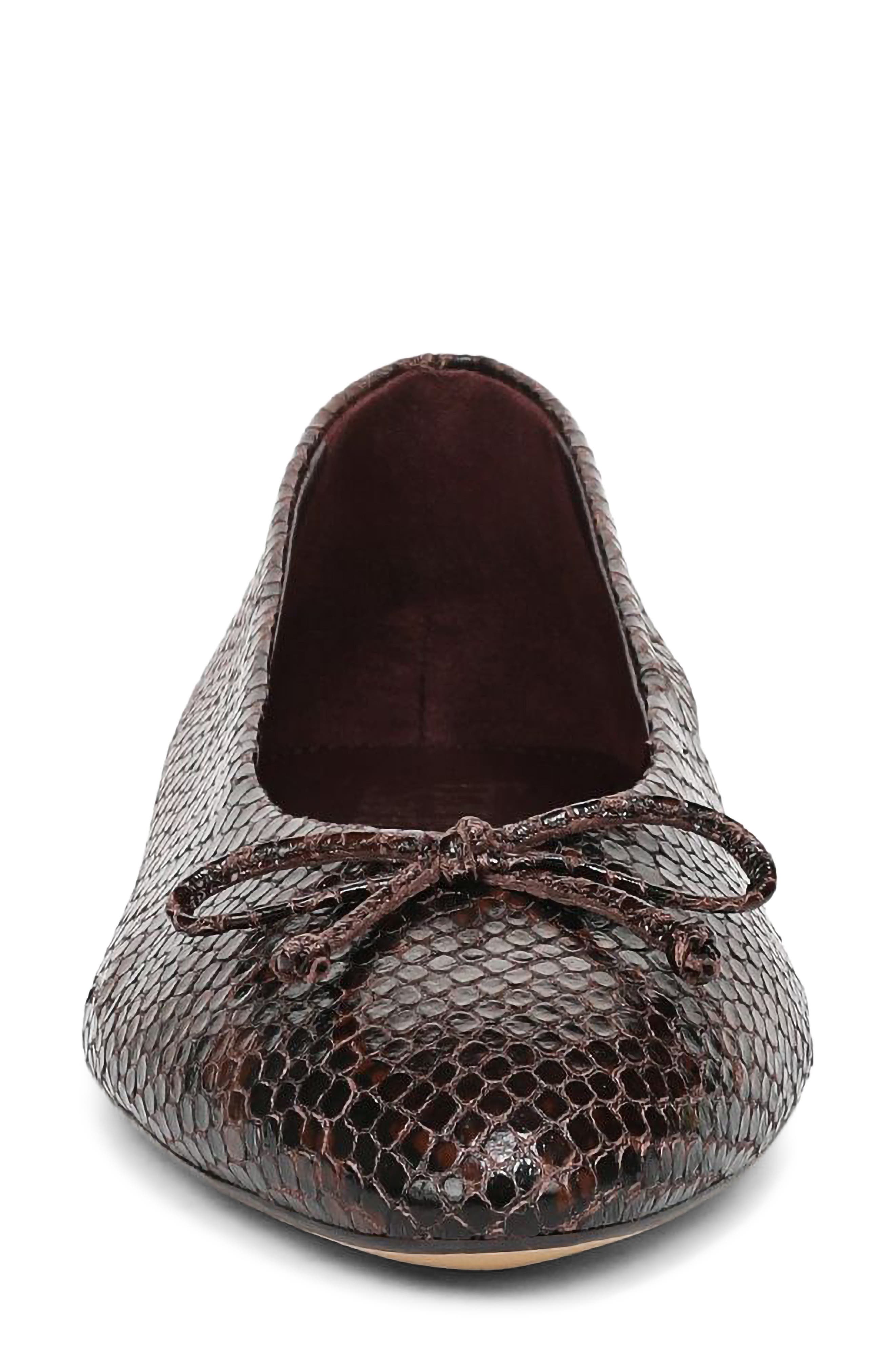 Rosalee Ballet Flat, Alternate, color, DARK BROWN