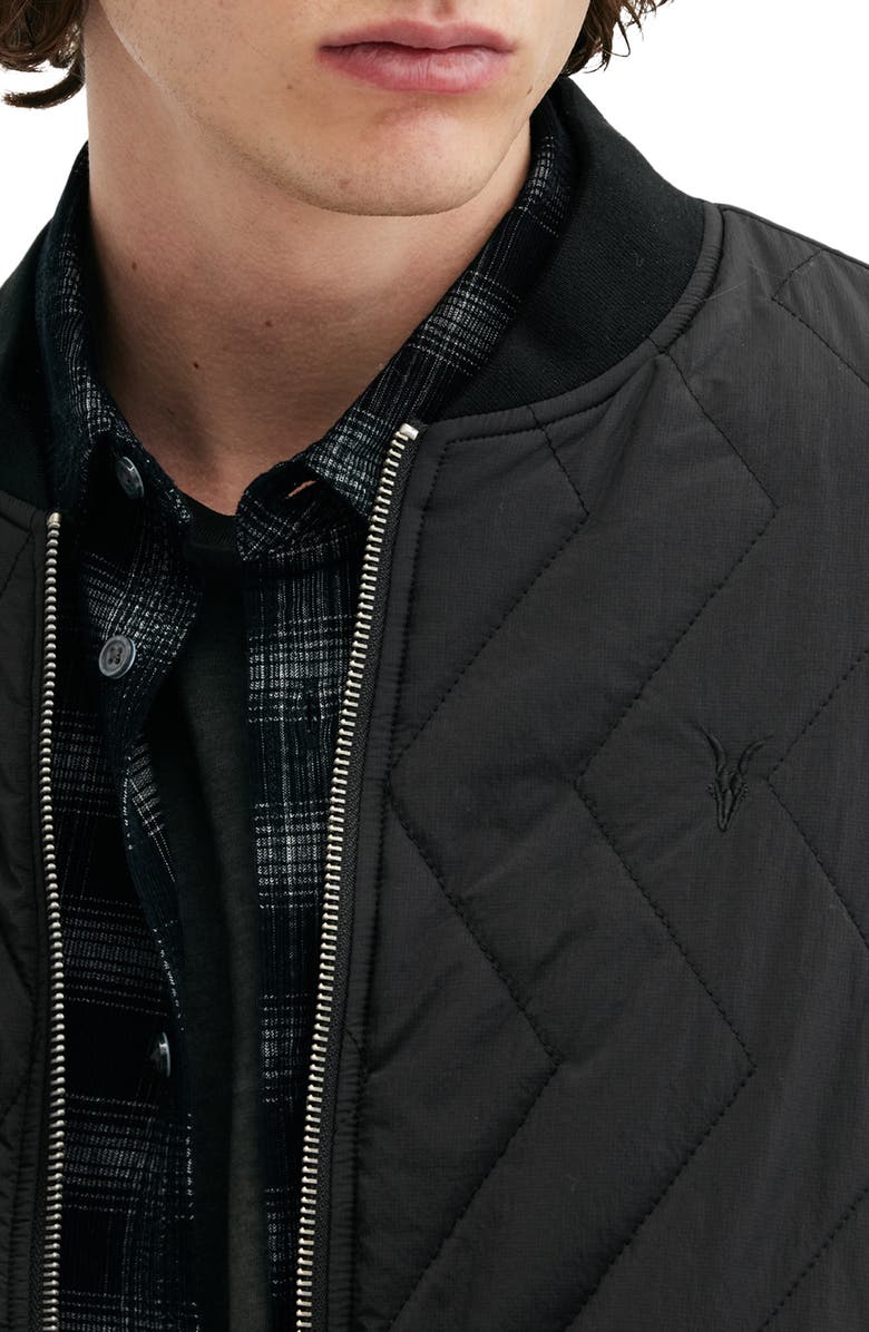 AllSaints Tyk Regular Fit Water Repellent Quilted Jacket, Alternate, color, 