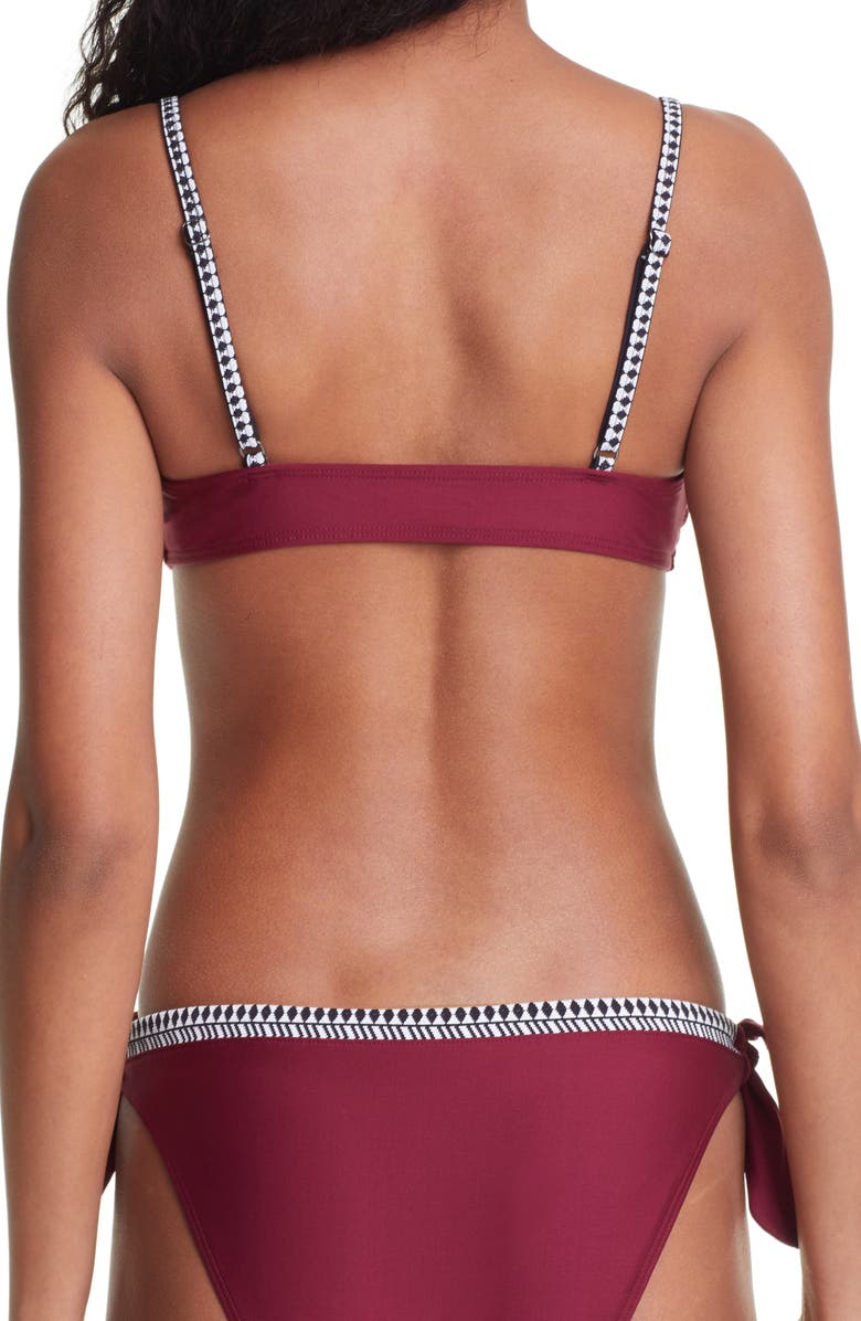 lemlem Lena Tie Front Bikini Top, Alternate, color,