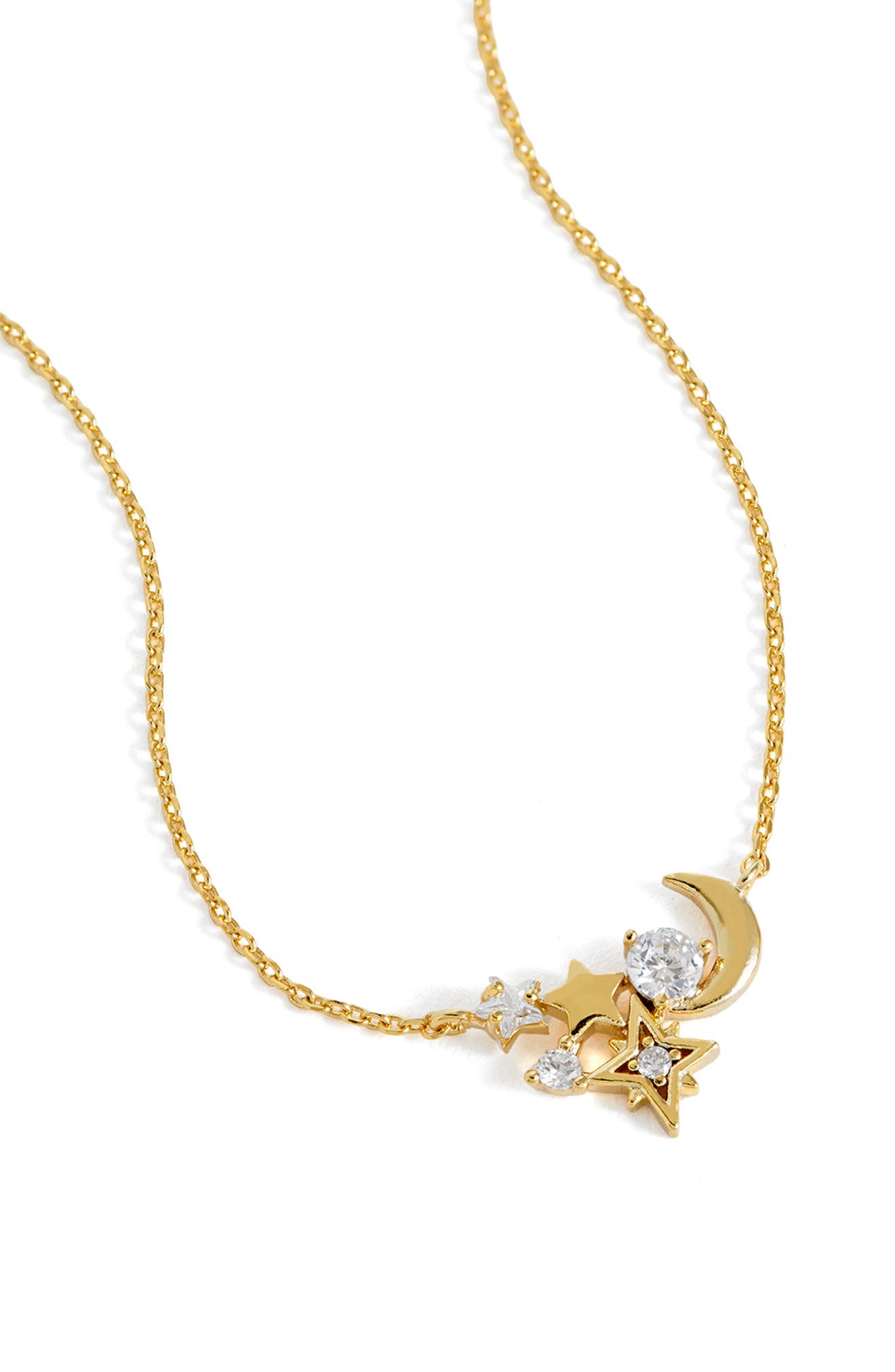Estella Bartlett Moon and Stars Cluster Pendant Necklace (Women ...