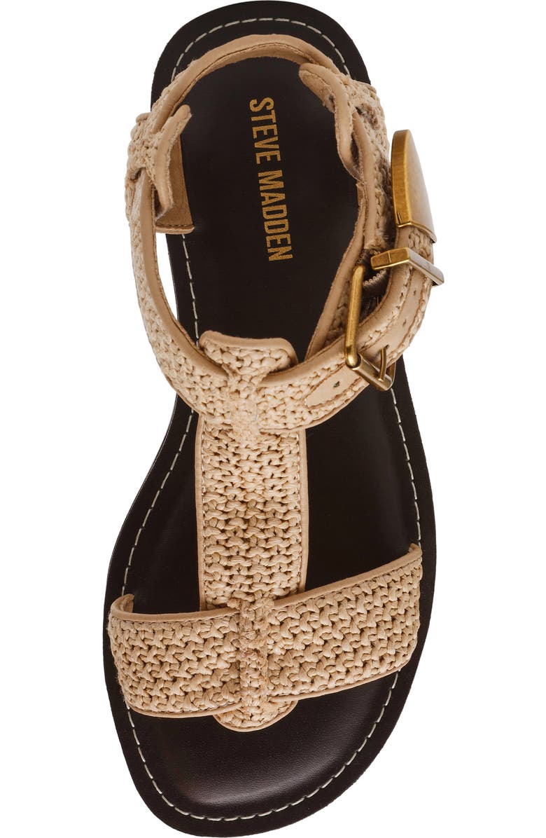 Steve Madden Brazinn Gladiator Sandal, Alternate, color, Nat Raffia