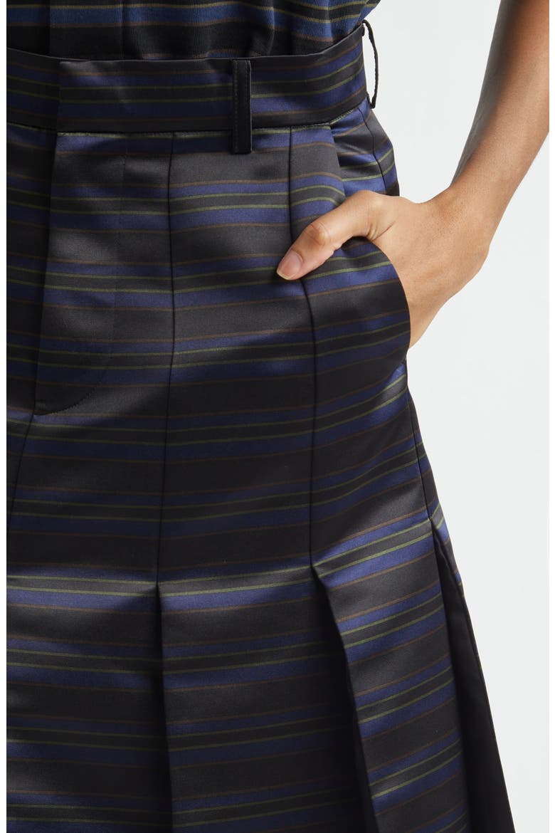 Pleated Horizontal Stripe Skirt (Women) | Nordstrom
