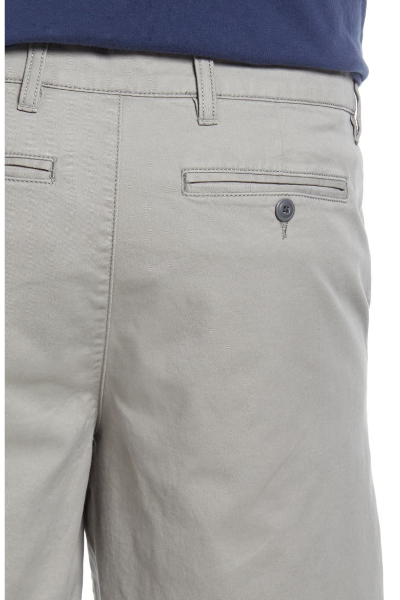 Men's Lakewashed Stretch Khaki Shorts, Alternate, color, MINERAL GRAY