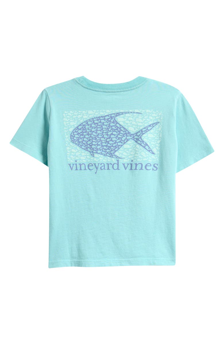 vineyard vines Kids' Drift Tarpon Whale Cotton Graphic T-Shirt, Alternate, color, Aqua Haze