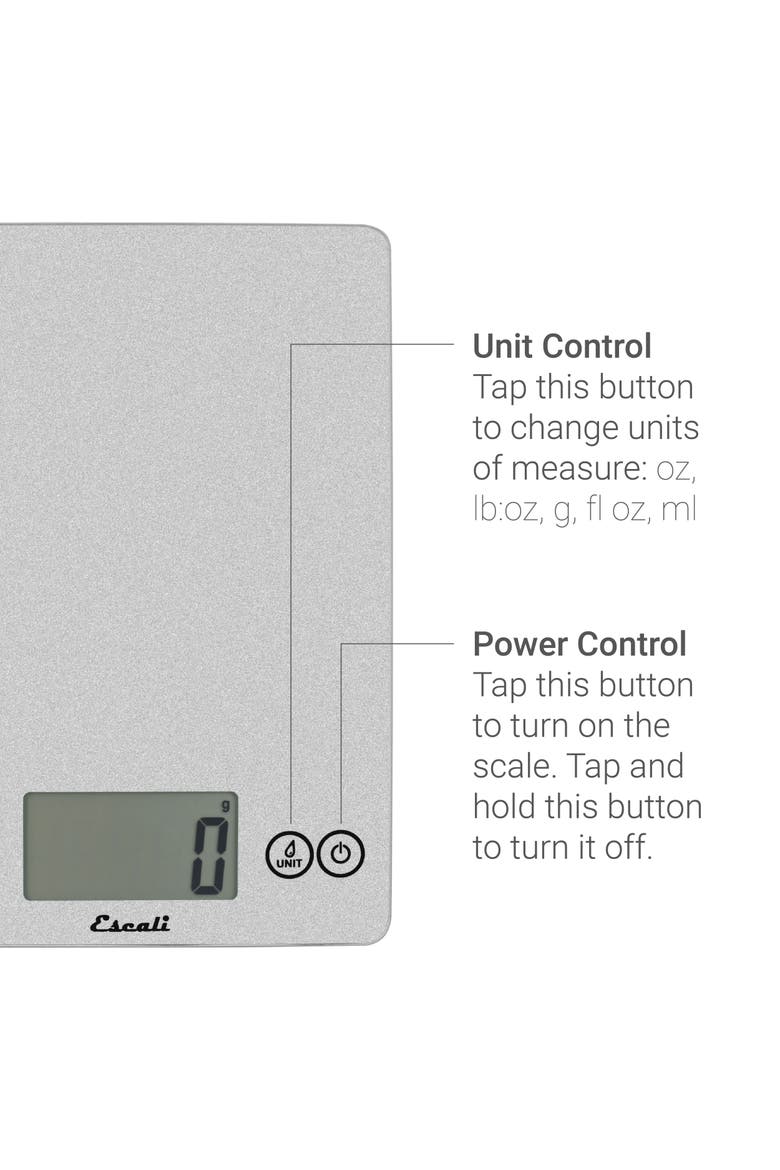 Arti Glass Digital Scale, Alternate, color, Shiny Silver