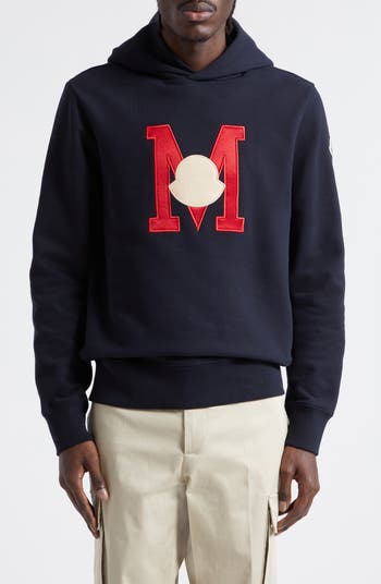 ★【MONCLER】メンズ★Felpa con patch monogramma★パーカー Moncler Monogram Embroidered Logo Patch Hoodie | Nordstrom