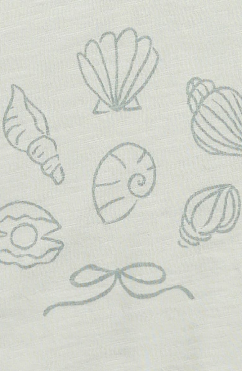 Rylee + Cru Seashells Cotton Graphic T-Shirt, Alternate, color, Seafoam
