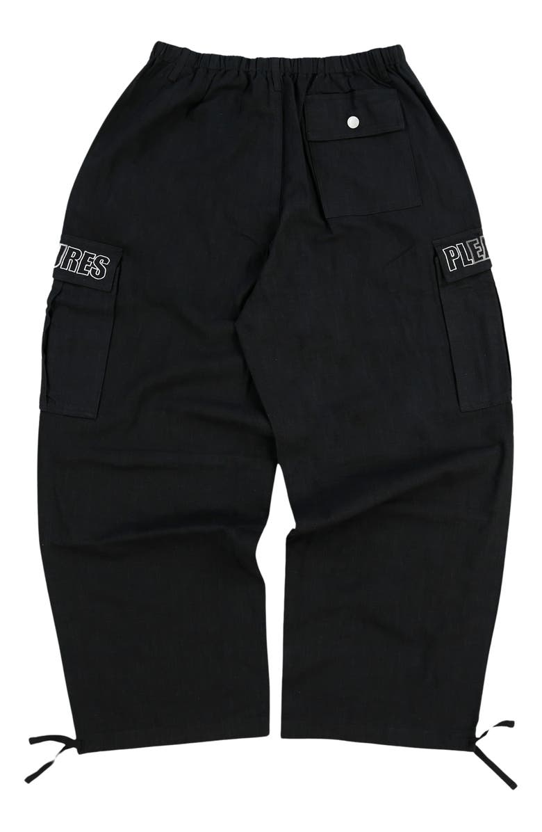 PLEASURES Visitor Wide Leg Cargo Pants, Alternate, color,
