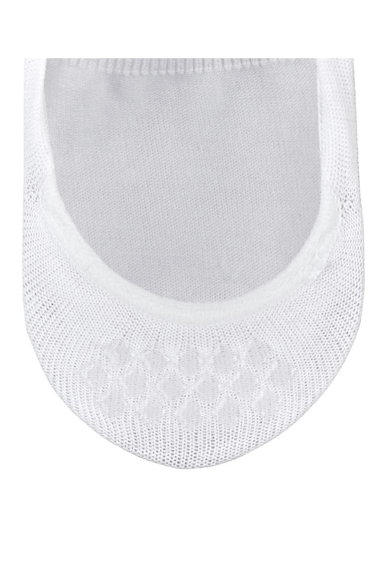 Step Cotton High Cut No Show Socks, Alternate, color, White