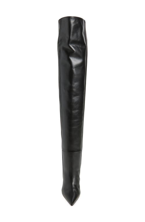 Betzábe Bree Pointed Toe Thigh High Boot In Black