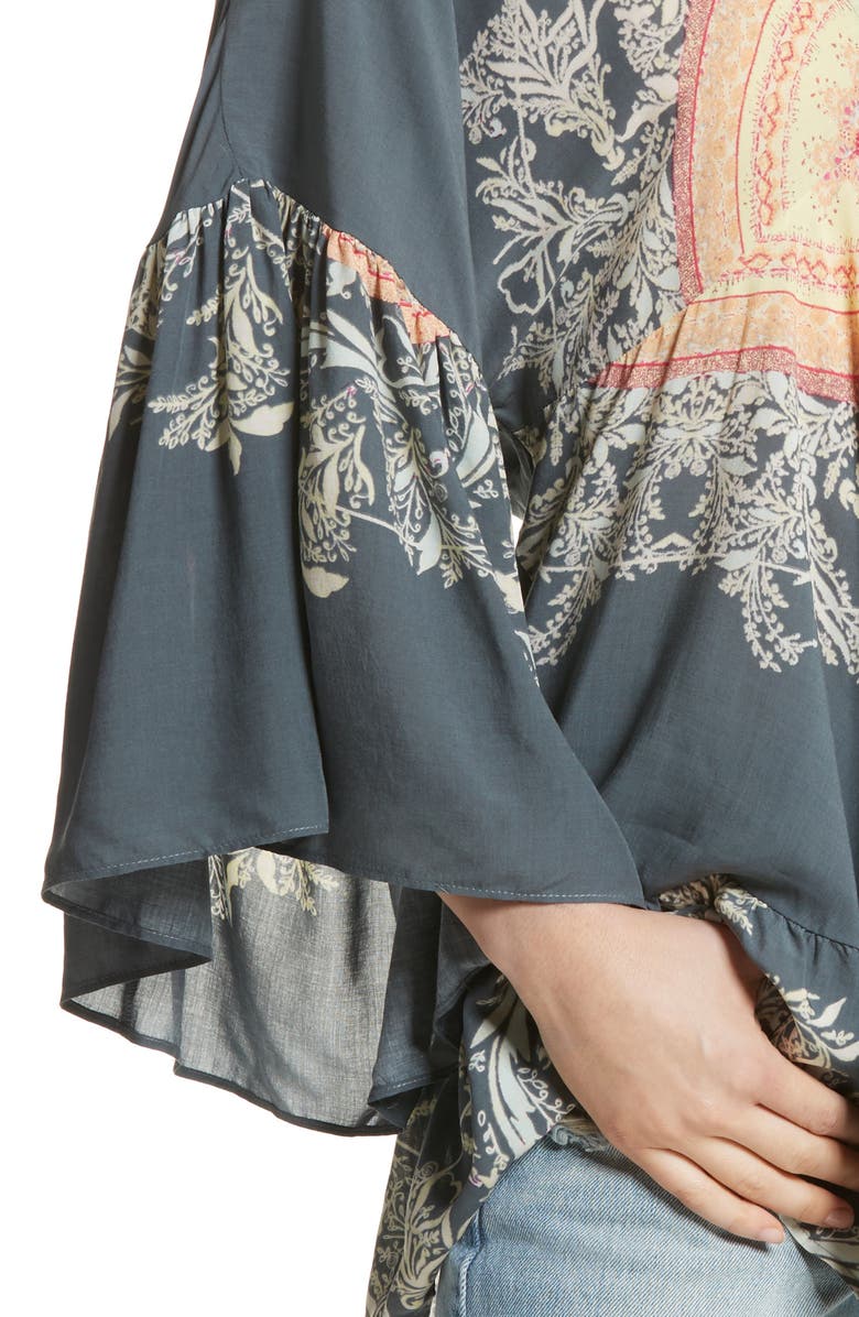 Free People Sunset Dreams Ruffle Top, Alternate, color, 