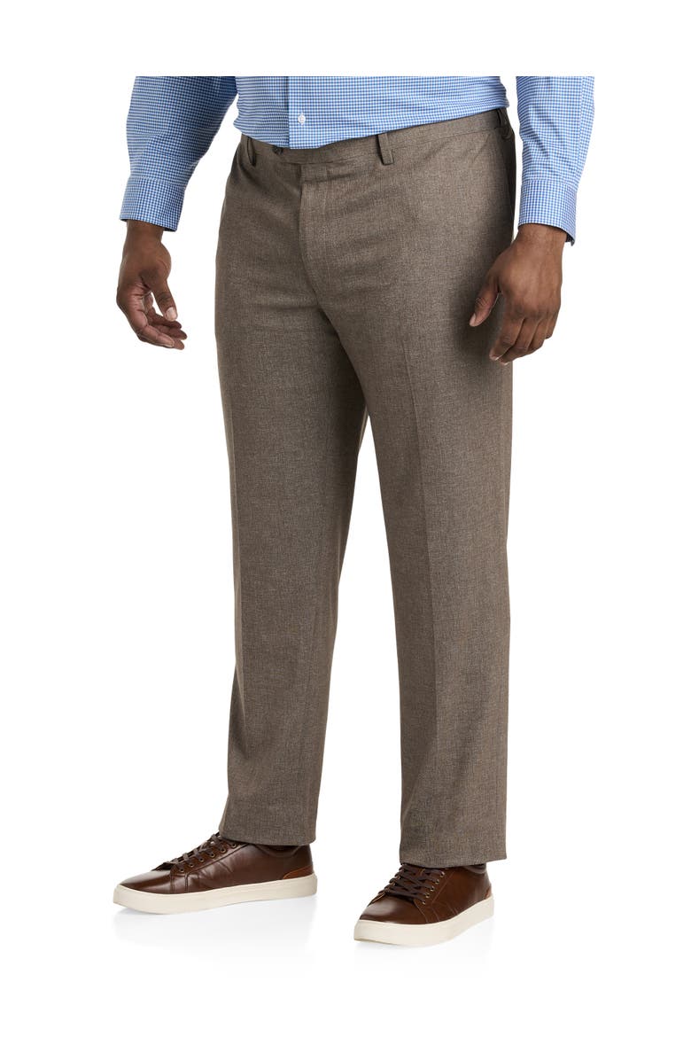 Oak Hill by DXL Big & Tall Waist-Relaxer Dress Pants, Main, color,