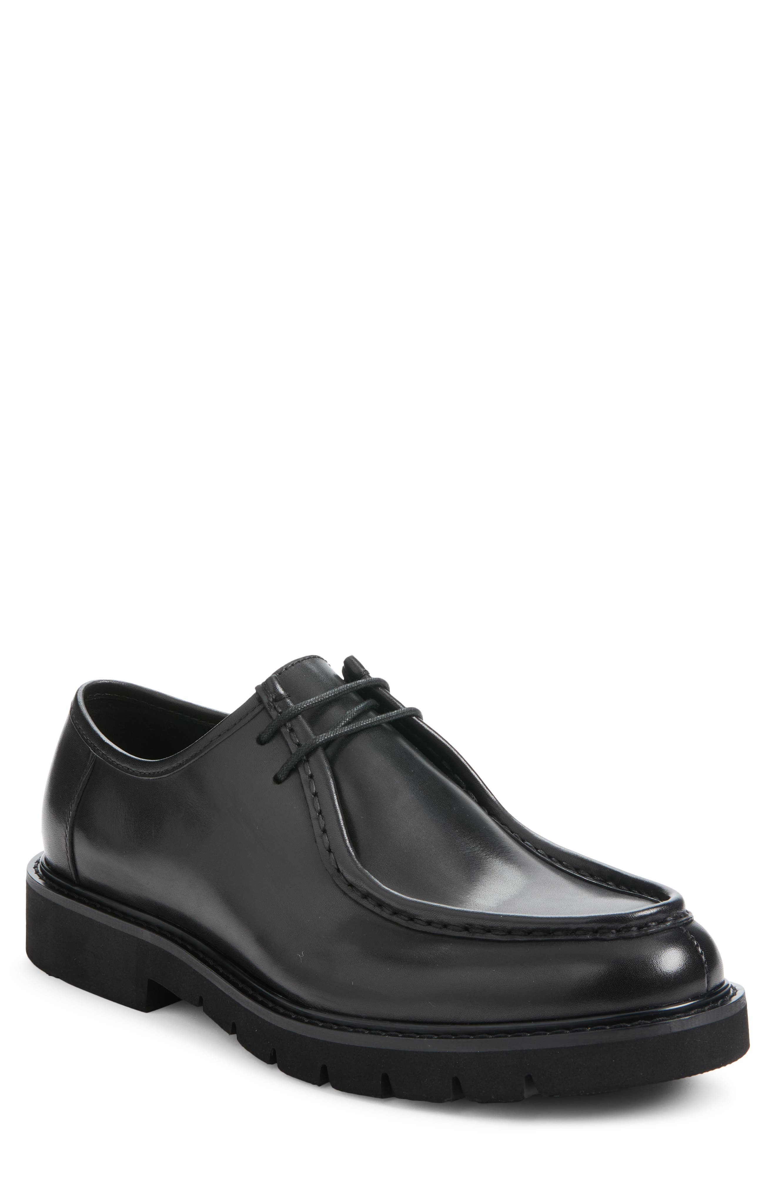 Eldridge Moc Toe Derby, Main, color, BLACK