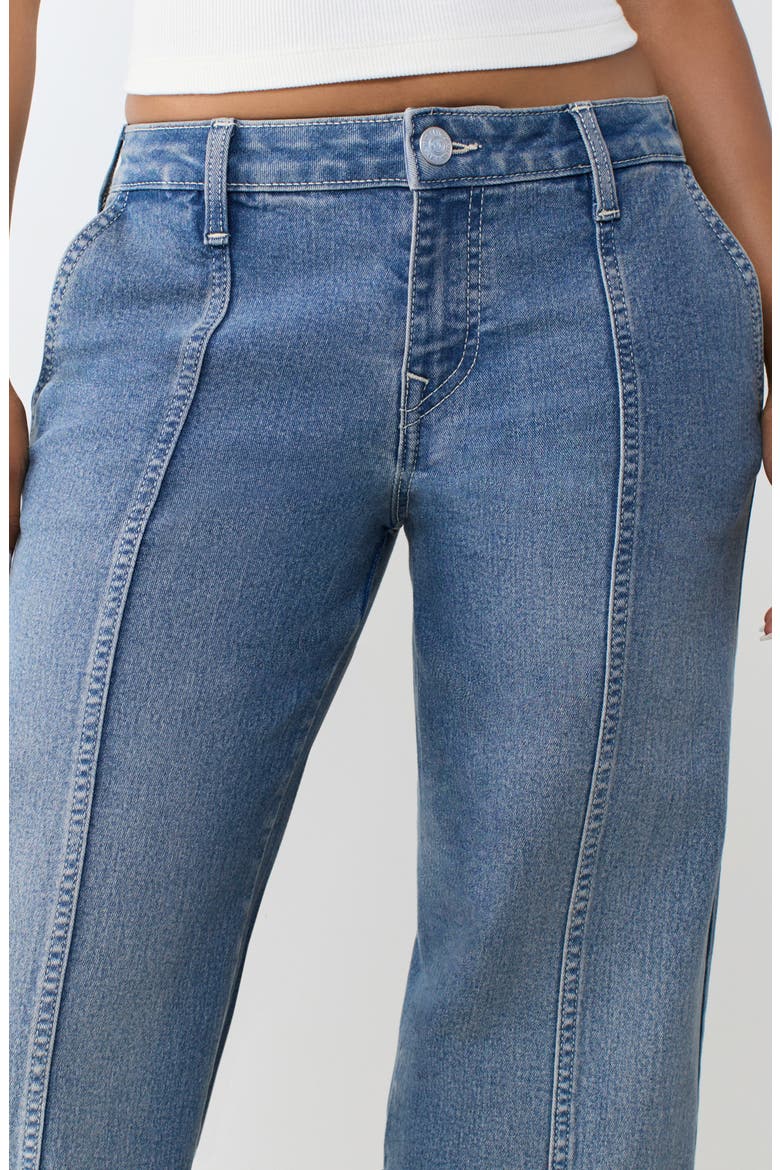 Super T Seamed Cargo Baggy Wide Leg Jeans, Alternate, color, MEDIUM BLUE QUARTZ WASH