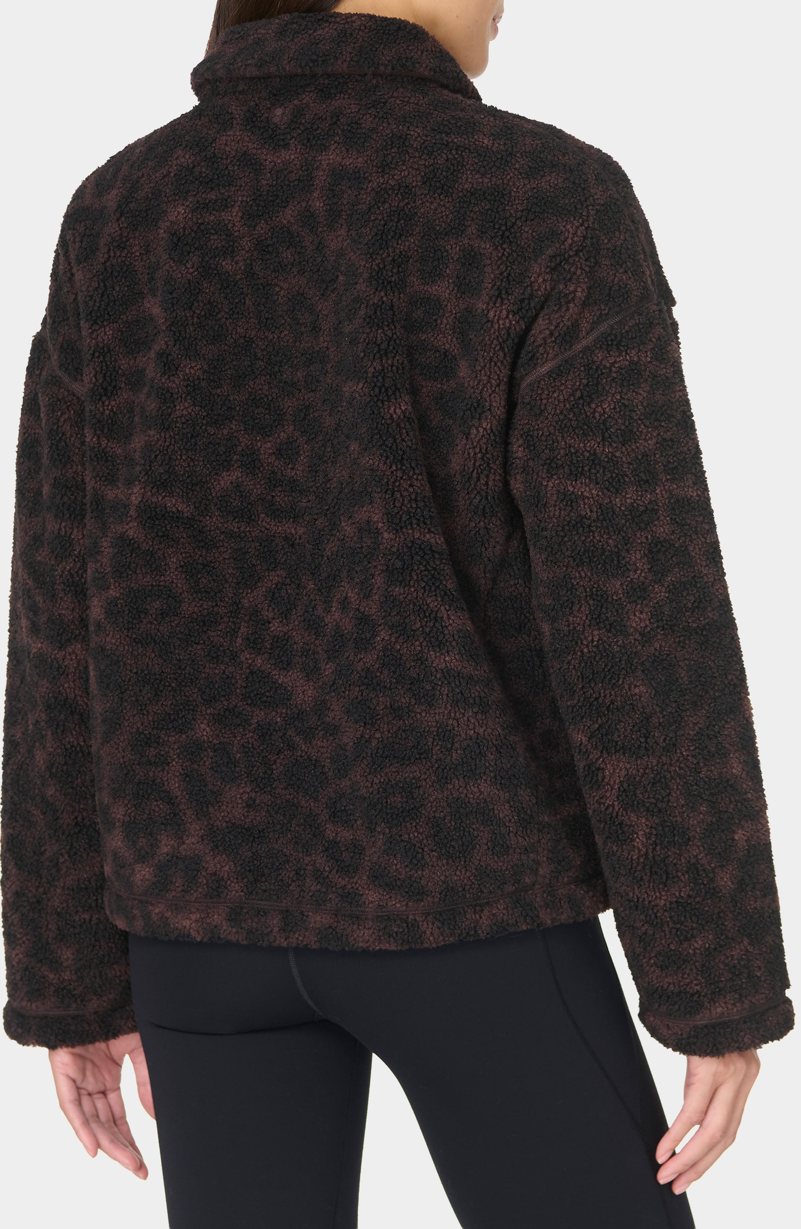 Leopard Print Fleece Jacket - image 2