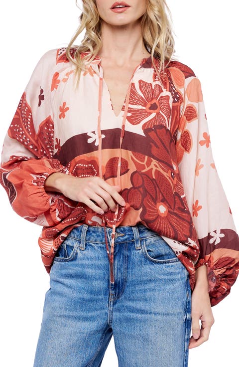 Gefina Floral Print Woven Shirt